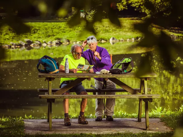 Couple's weekend. Site archeologique de la Fontaine Saint-Denis. Notre-Dame de Gravenchon.