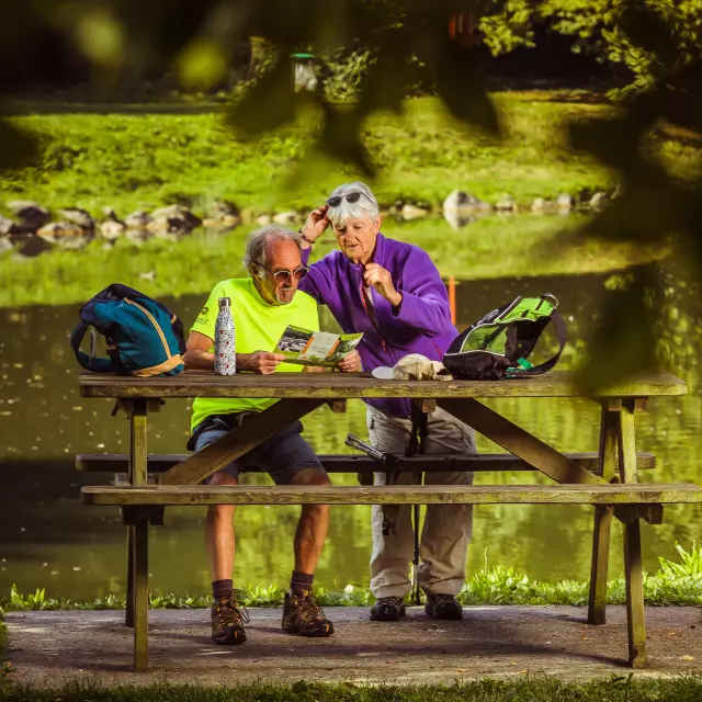 Couple's weekend. Site archeologique de la Fontaine Saint-Denis. Notre-Dame de Gravenchon.