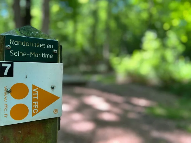 Arelaune En Seine 2022 Totem Depart Rando Vtt Parc Naturel Regional Boucles De La Seine Csnt