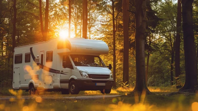 Camping Car Nature Caux Seine Coucher De Soleil Csnt