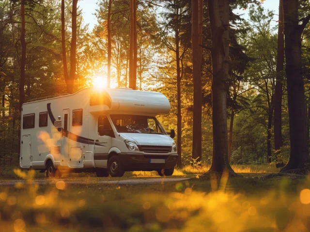 Camping Car Nature Caux Seine Coucher De Soleil Csnt