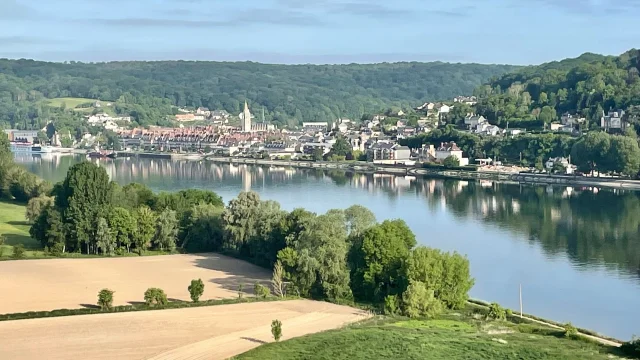 Caudebec En Caux Rives En Seine 2022 Panorama Grote Hoek Gemeente Csnt