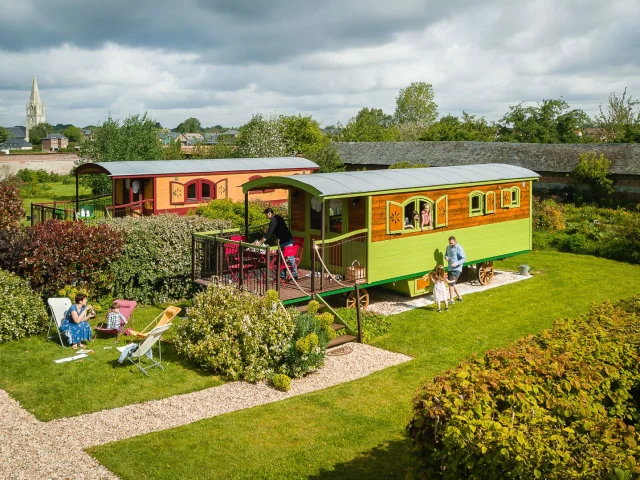 Caux Seine Normandie July 2018 Roulottes Hébergement Insolite Drone Press