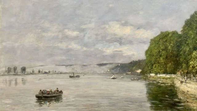 Rives En Seine 1889 Eugene Boudin Caudebec En Caux Museoseine