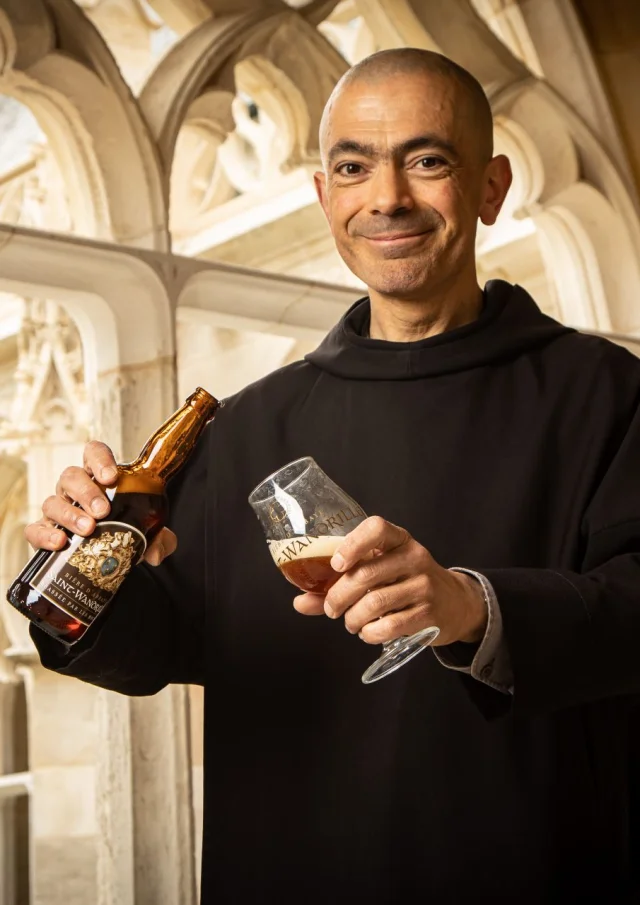 Rives En Seine Avril 2022 Abbaye Sant Wandrille Rancon Moine Biere Blonde Drone Press 1