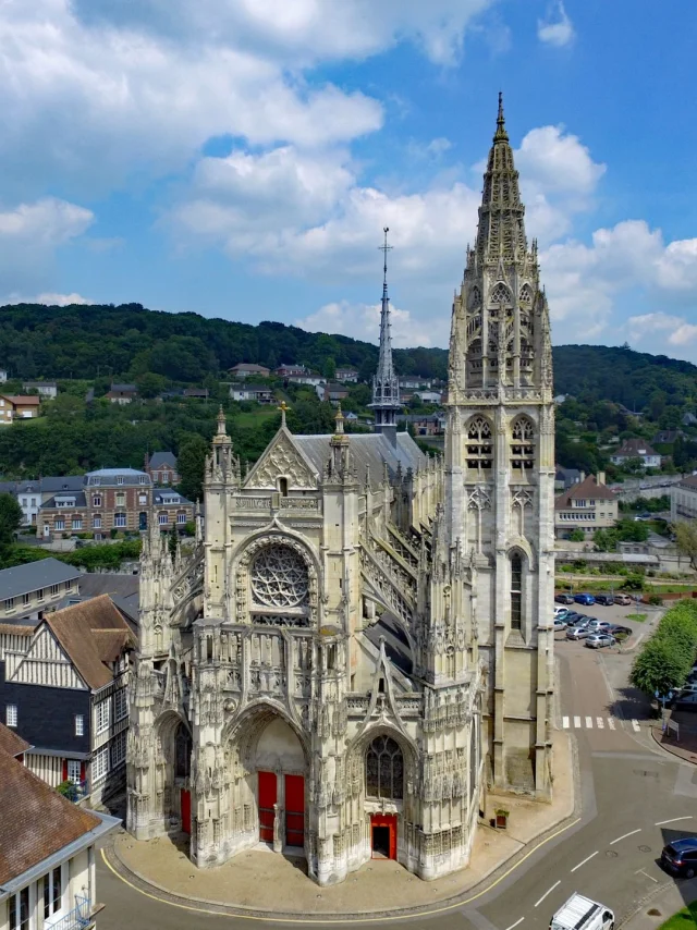Rives En Seine Juli 2016 Eglise Notre Dame De Caudebec En Caux Jf Drone N Caux