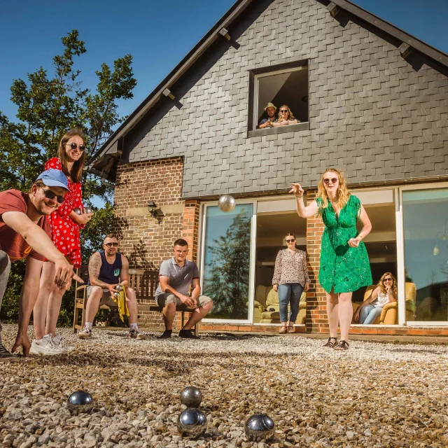 Terres De Caux juli 2018 Week End 76 Vrienden Barbecue Petanque Seine Maritime Normandie Drone Press