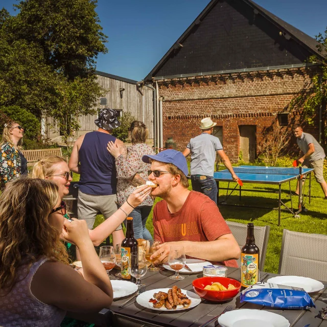 Terres De Caux juli 2018 Weekend 76 Mensen Plezier Brouwerij Bezoek Drone Pers