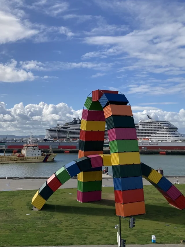 Le Havre July 2023 View of the Catene De Container Quartier Perret Csnt
