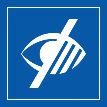 Visually impaired access sign Iso 7001
